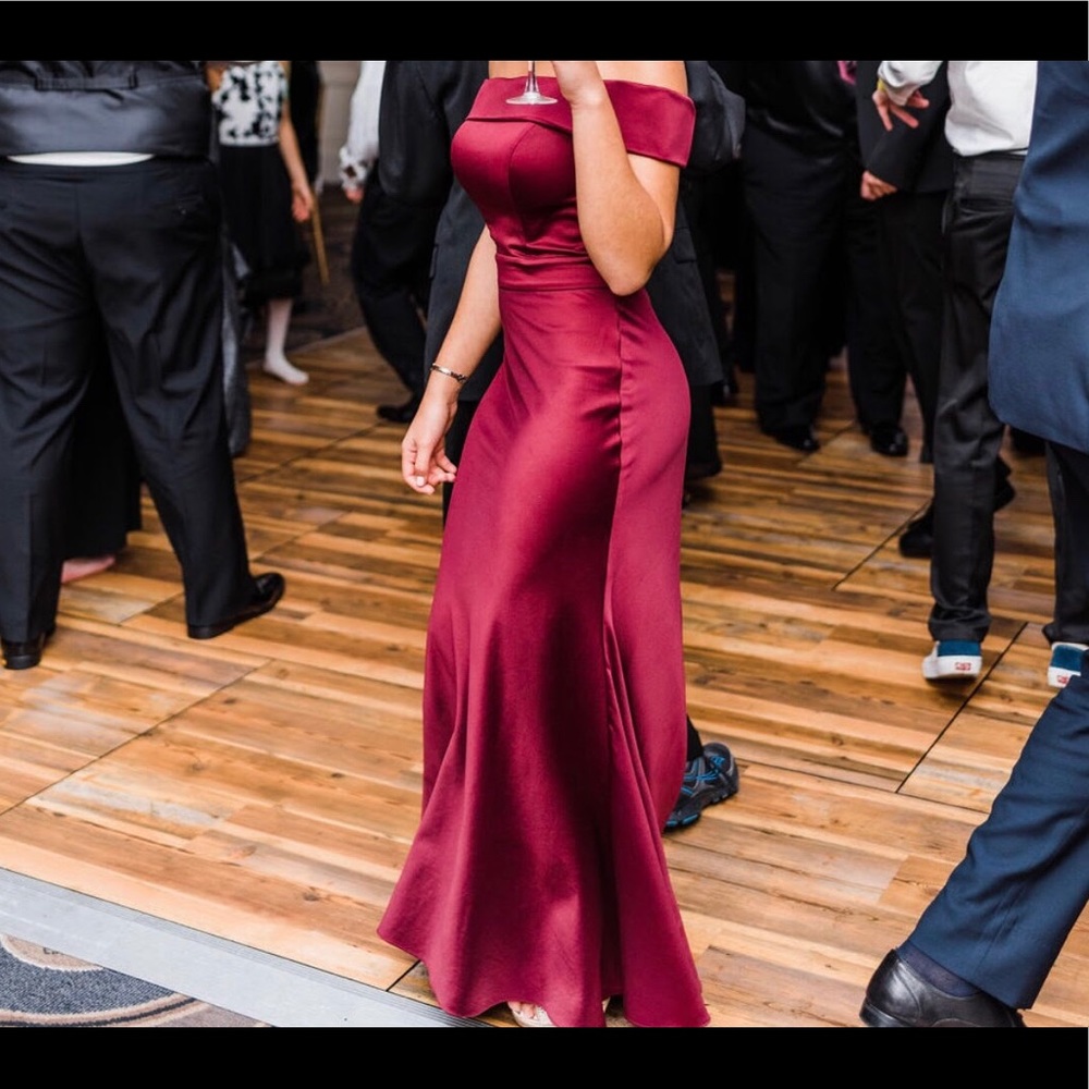 La Femme Off-the-Shoulder Dress